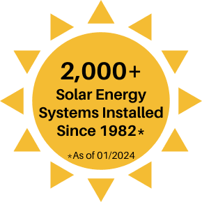 2,000+ Solar Energy Systems Installed Since 1982 (1)