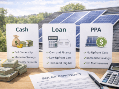 2025 Solar Financing Options- Loans vs. Cash vs. PPA Explained