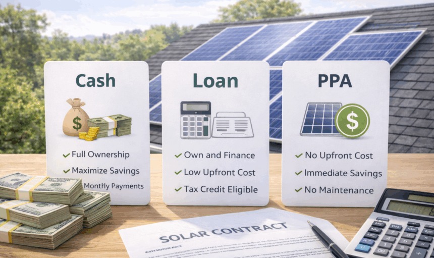 2025 Solar Financing Options- Loans vs. Cash vs. PPA Explained