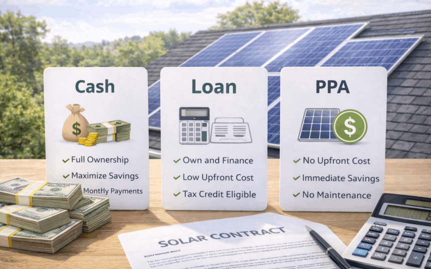 2025 Solar Financing Options- Loans vs. Cash vs. PPA Explained