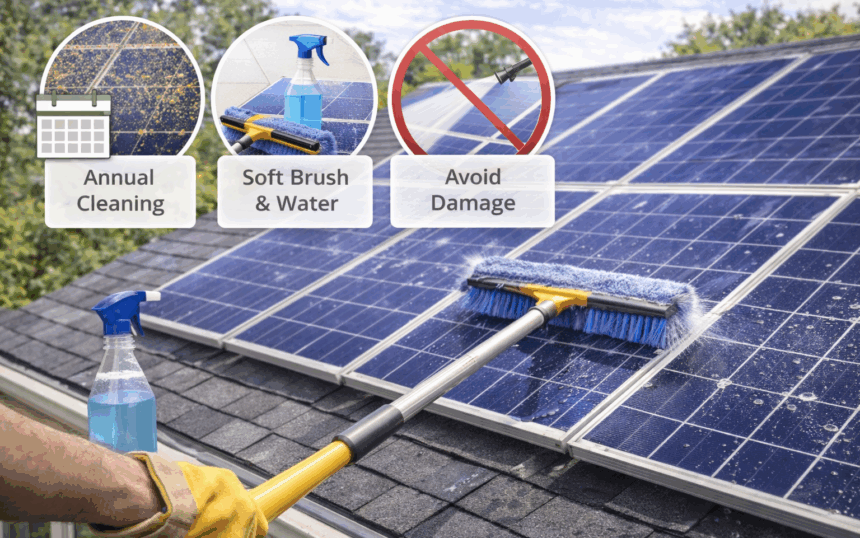 Annual Solar Panel Cleaning Guide- What Homeowners Should Know