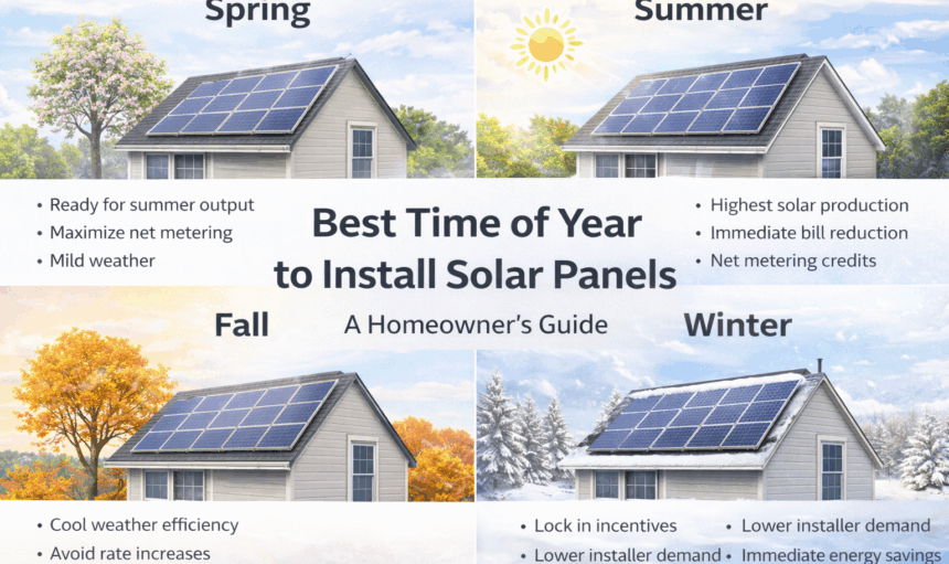 best time of the year for solar panels