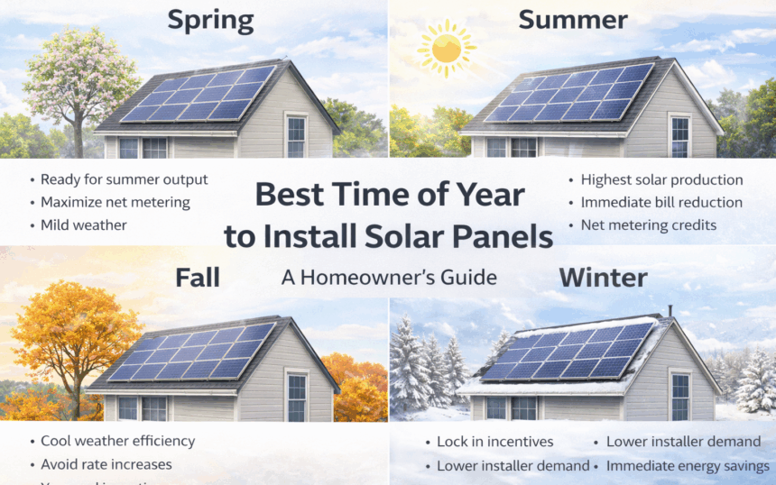 best time of the year for solar panels